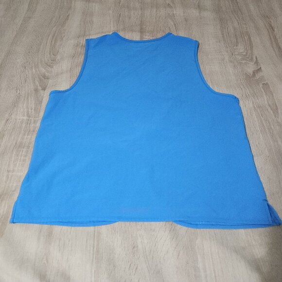 Walmart Vest Mens Medium Blue Employee Store Associate Full Zip Embroidered - Picture 2 of 5